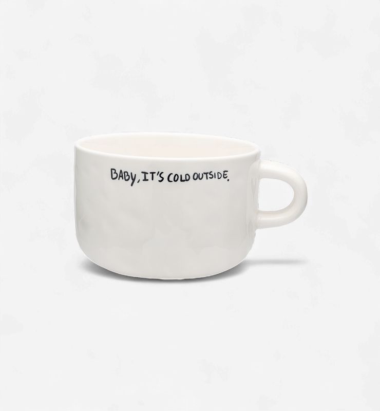 Cappuccino mok 'Baby it's cold outside'