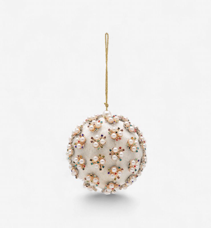 Kerstbal Pearly Delight | ivory