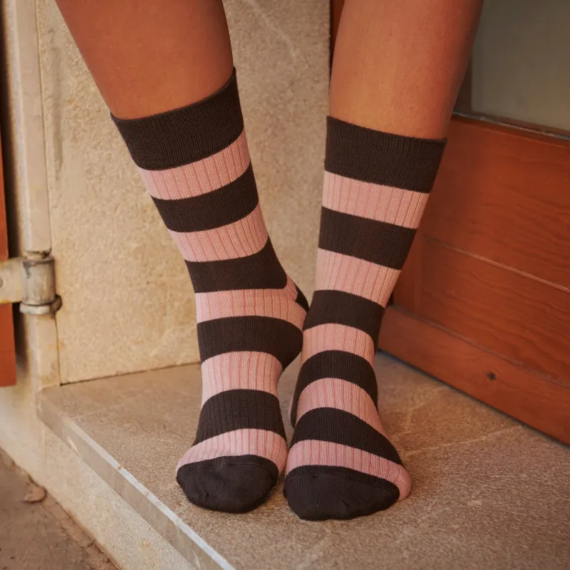 MP Denmark sokken | Regina - silver pink