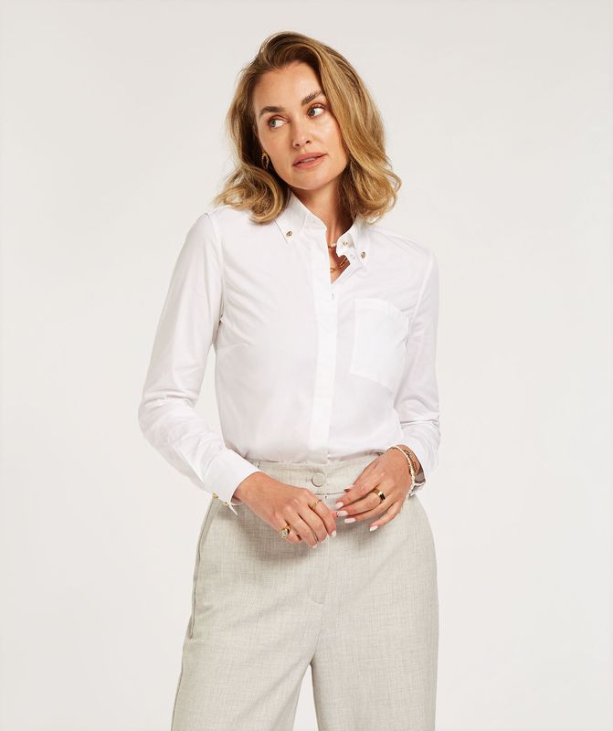 JV-CHARLINE blouse | clean white