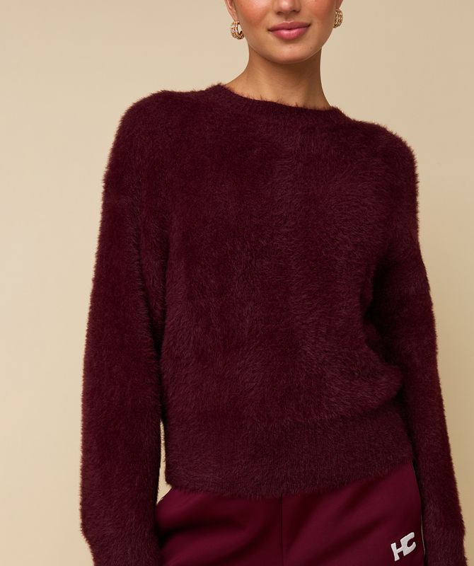 HEYB FAUVE sweater | burgundy
