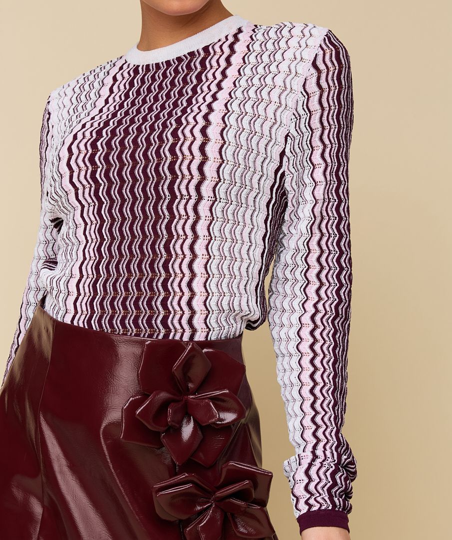 HEYB ZOE top | blush/burgundy