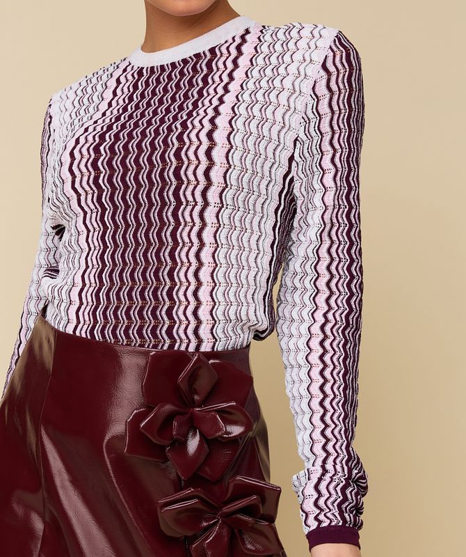 HEYB ZOE top | blush/burgundy