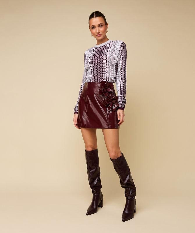 HEYB ZOE top | blush/burgundy
