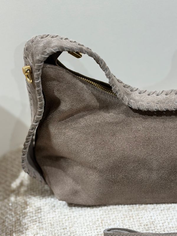 Tas BRAIDA leer | taupe