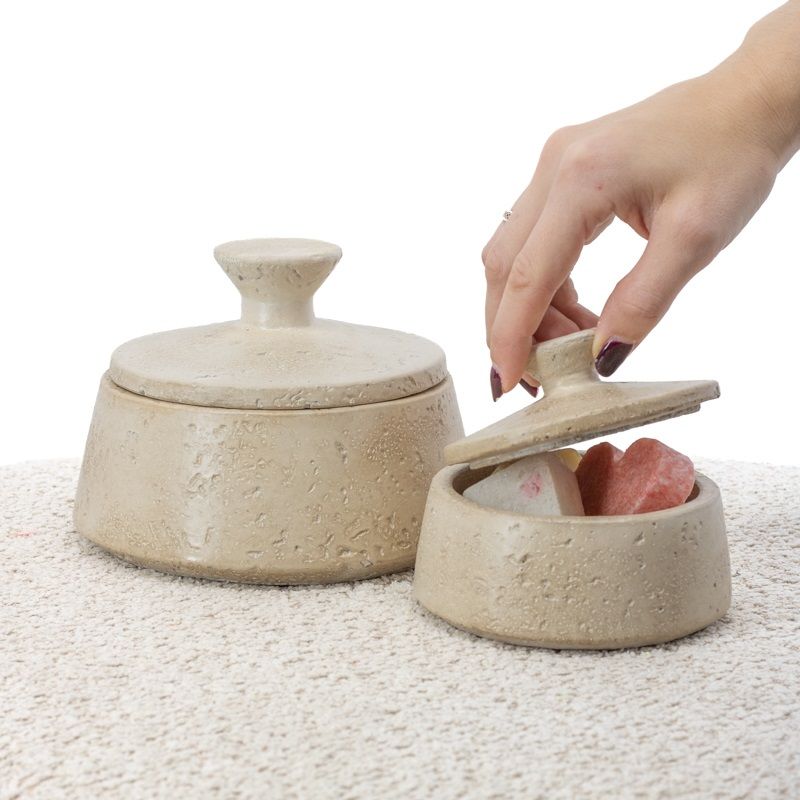 Aardewerk pot met deksel ELYO