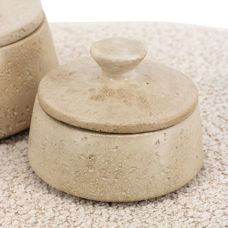 Aardewerk pot met deksel ELYO