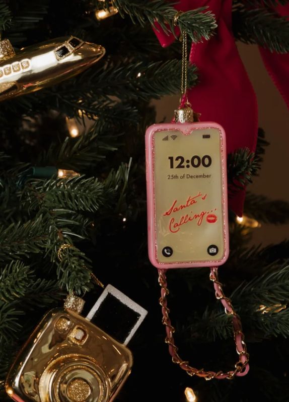 Ornament telefoon met koordje | Vondels