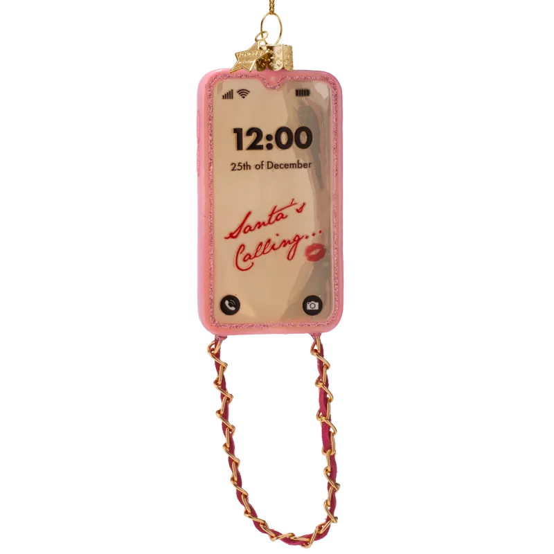 Ornament telefoon met koordje | Vondels