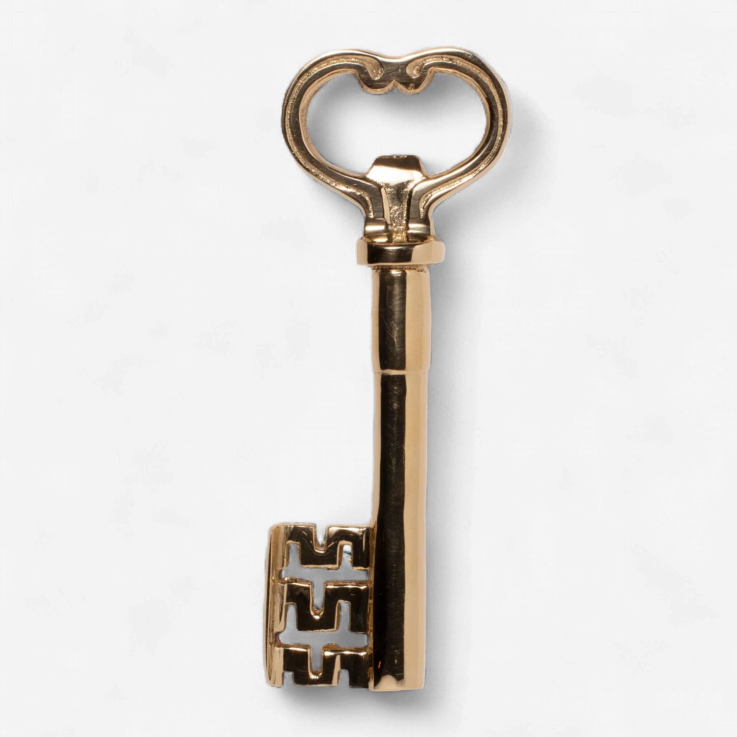 Fles opener brass | key