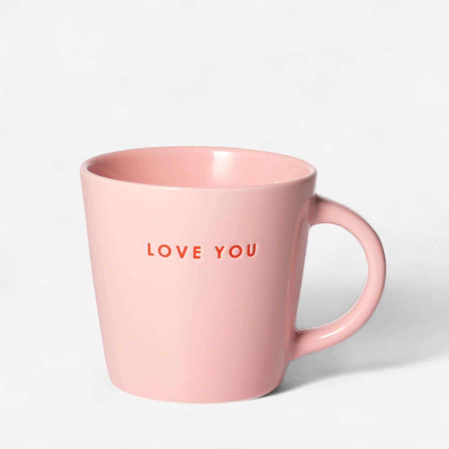 Koffie mok 'LOVE YOU' - pink | 250 ml