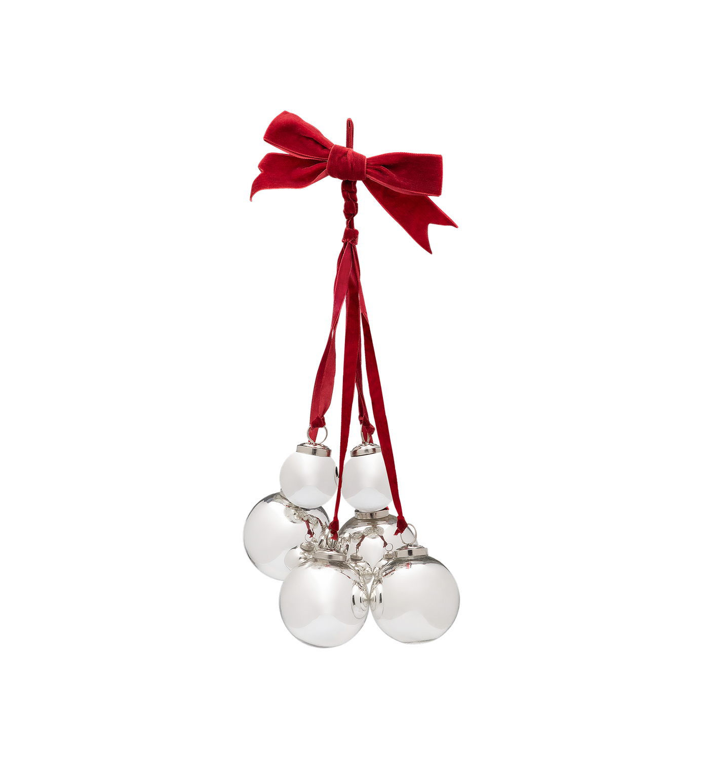 Holiday Droplets kerstballen muurdecoratie | zilver