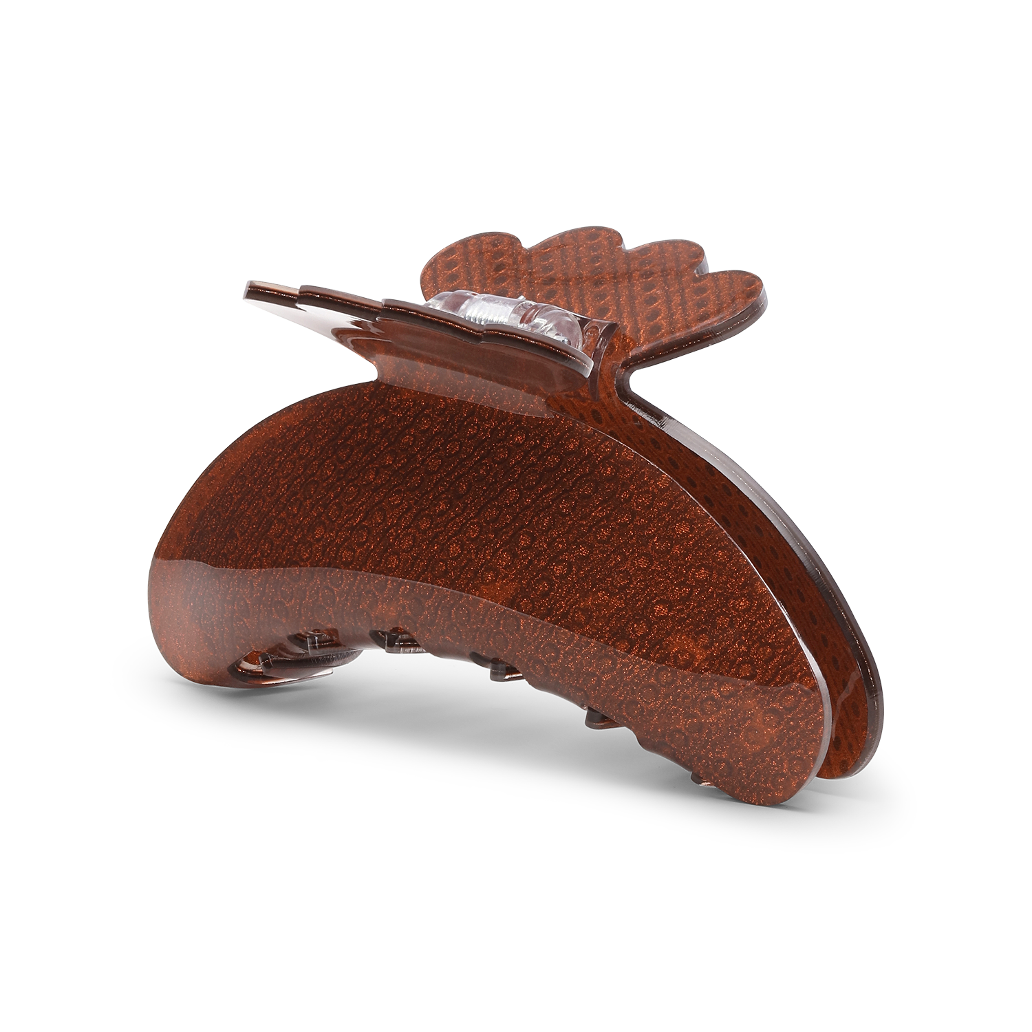 SUI AVA haarclip Helle Tinsel Big | brown