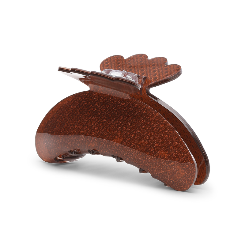 SUI AVA haarclip Helle Tinsel Big | brown