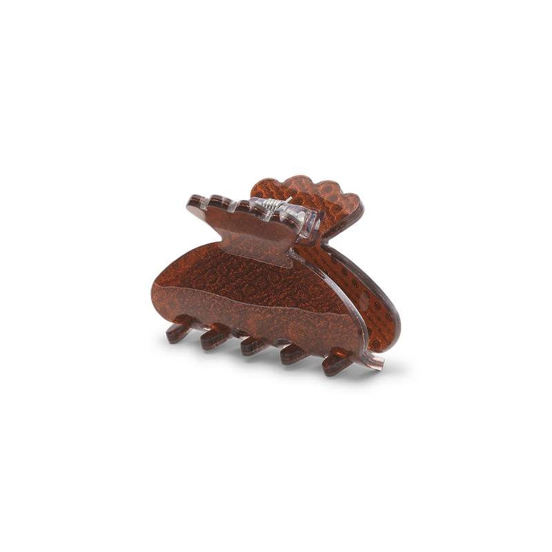 SUI AVA haarclip Helle Tinsel Mini | brown
