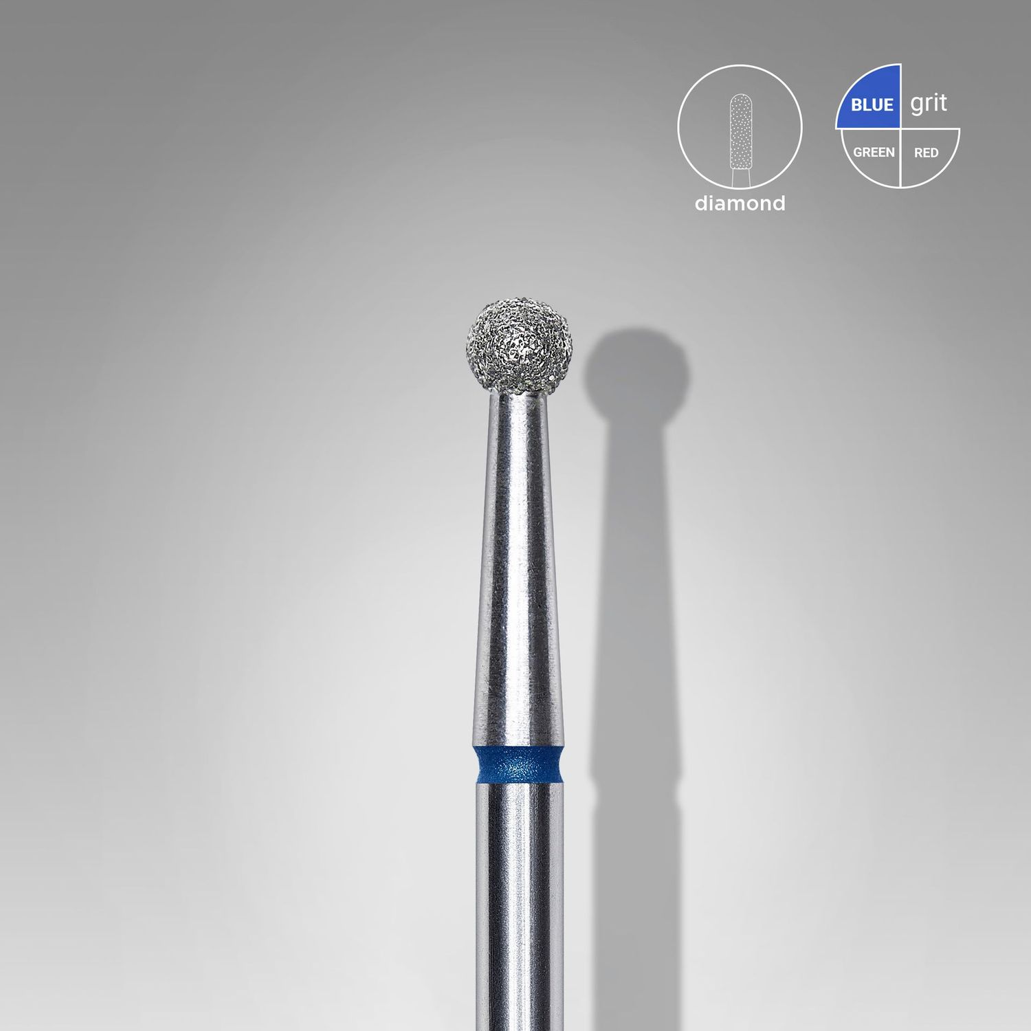 Stalkes Diamantschleifaufsatz - "Kugel" blau 2,7mm - FA01B027