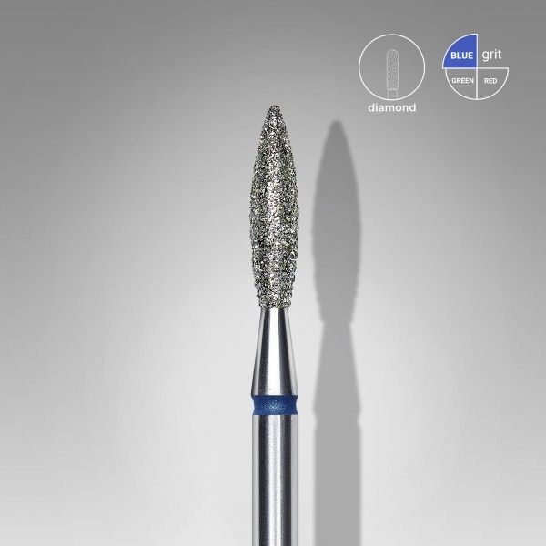 Diamantfräser Flamme 2,3mm, Arbeitsteil 10mm, EXPERT 10 FA10B023/10