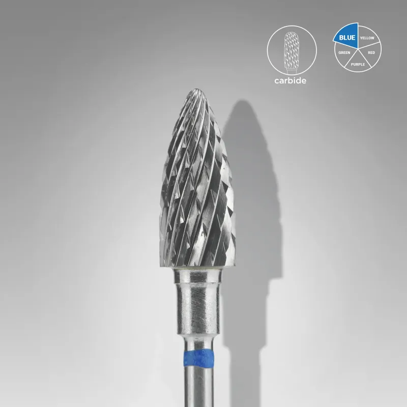Hartmetallfräser ""Kegel"" blau EXPERT, Durchmesser 6 mm / Arbeitslänge 14 mm FT110B060/14