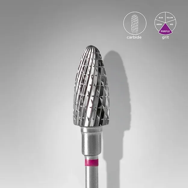 Staleks Hartmetall-Schleifaufsatz - "Mais" lila FT90V060-14: