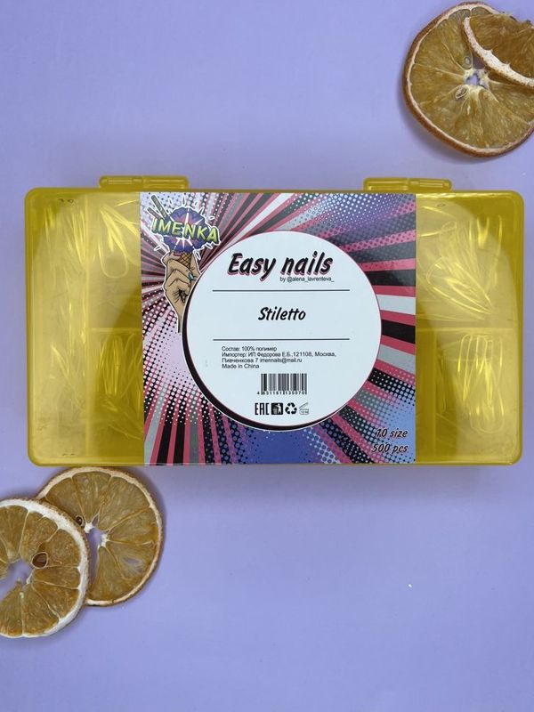 Imenka Easy nails Gel Tips "Stiletto"