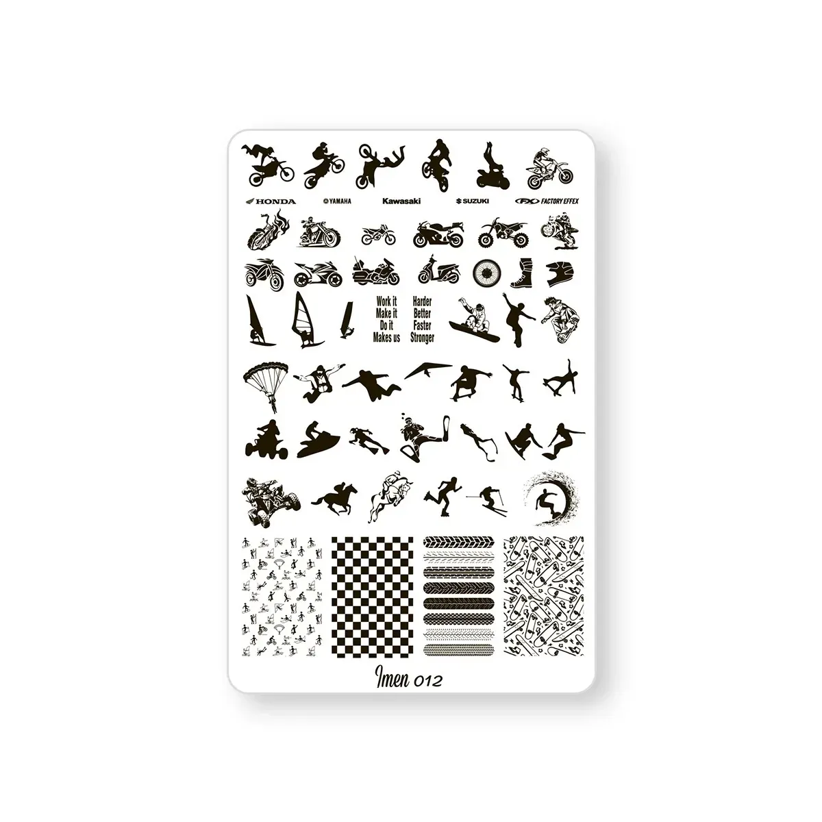 Stamping plate IMEN #12