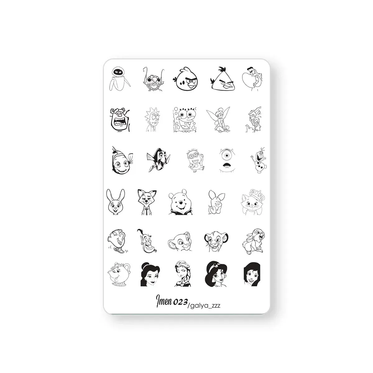 Stamping plate IMEN #23