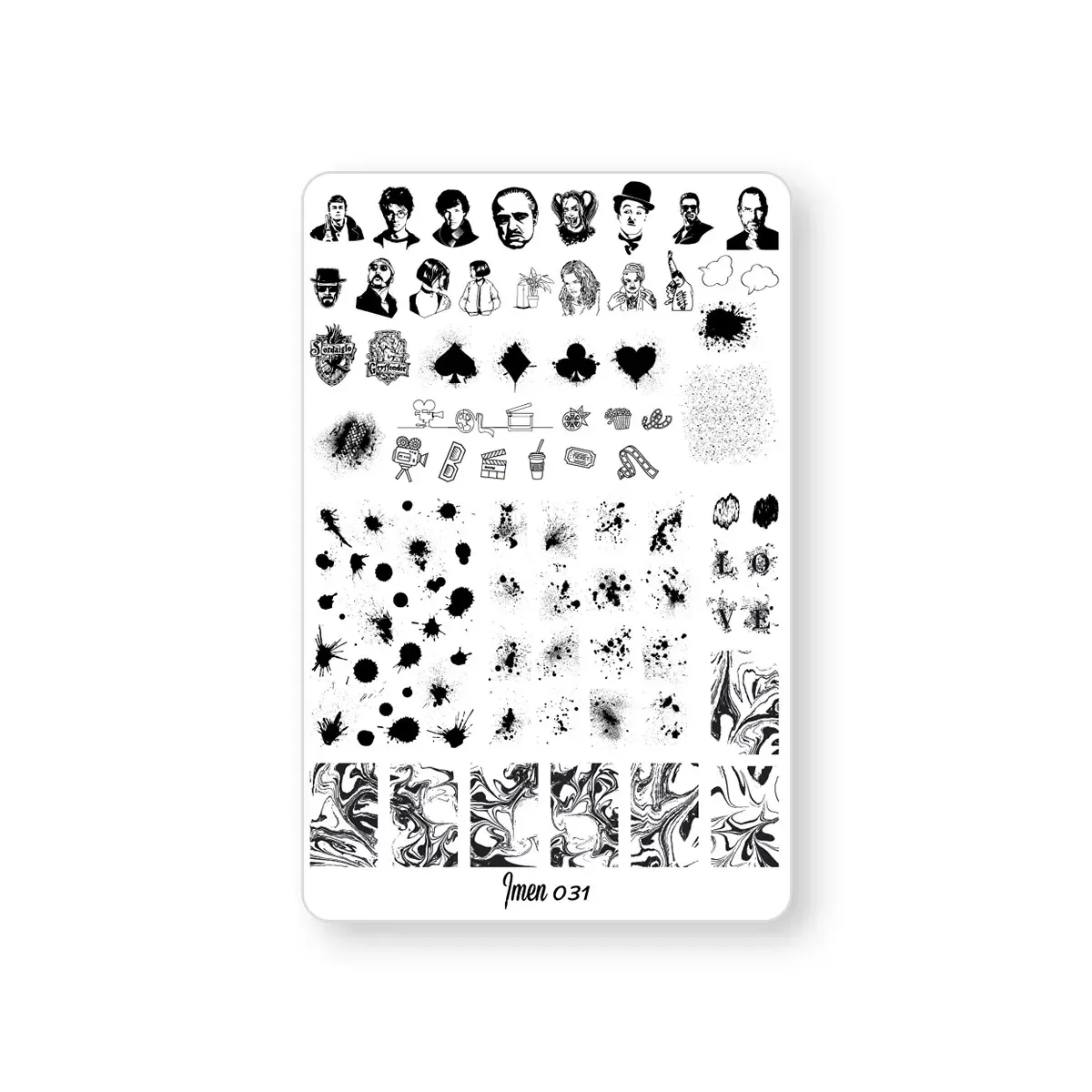Stamping plate IMEN #31