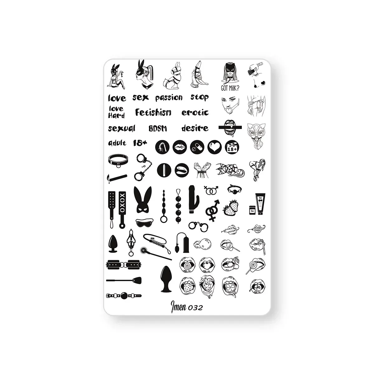 Stamping plate IMEN #32