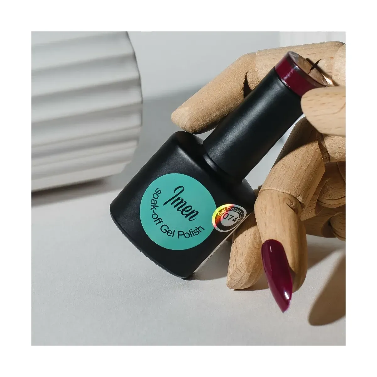 UV/LED Gel Polish Imen 074 Bordeaux 12ml