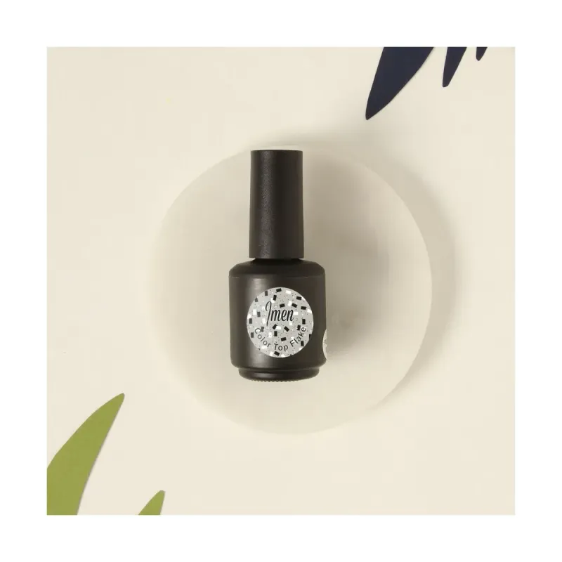 UV/LED Color Top Effekt Imen Flakes black-white 15 ml