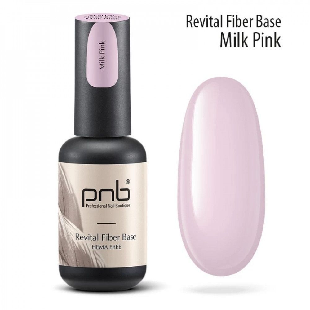 UV/LED Revital Fiber Base PNB, Milk Pink, HEMA FREE