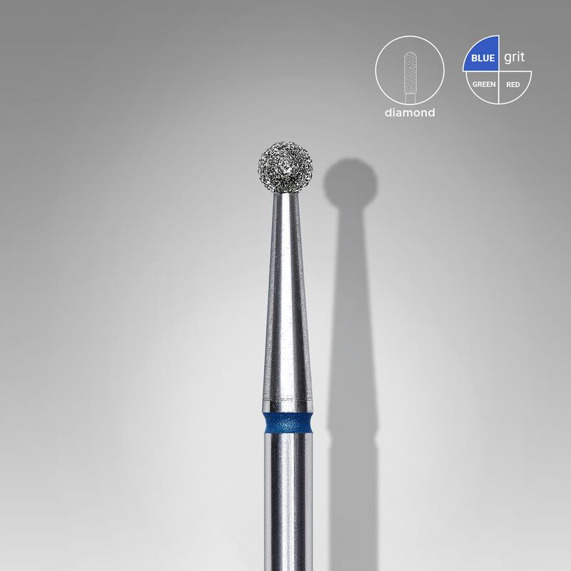 Stalkes Diamantschleifaufsatz - "Kugel" blau 2,5mm - FA01B025