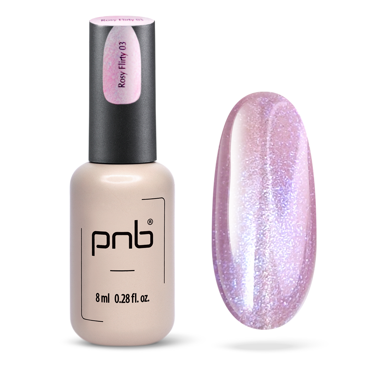 Magnetic Gel Polish Glamour Cat PNB, 03 Rosy Flirty