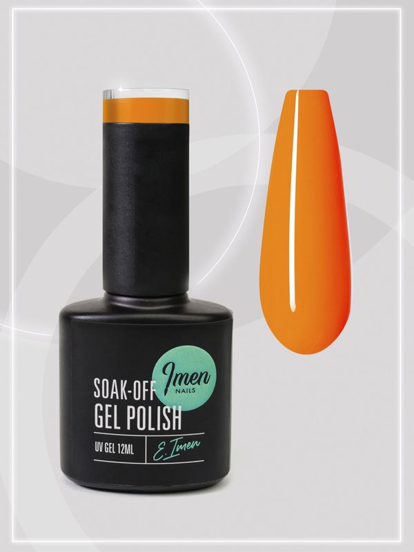 UV/LED Gel Polish Imen 048 Bright Neon Orange 12ml