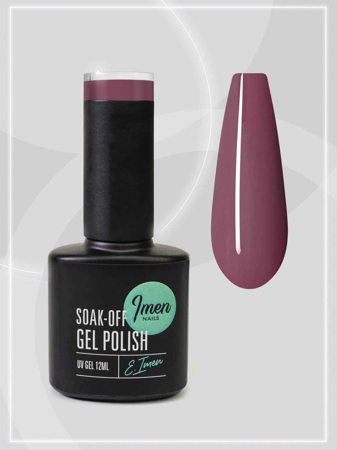 UV/LED Gel Polish Imen 018 Dark Rose 12ml