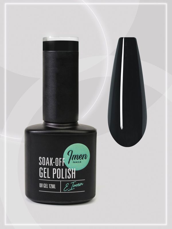 UV/LED Gel Polish Imen 001 Black 12ml
