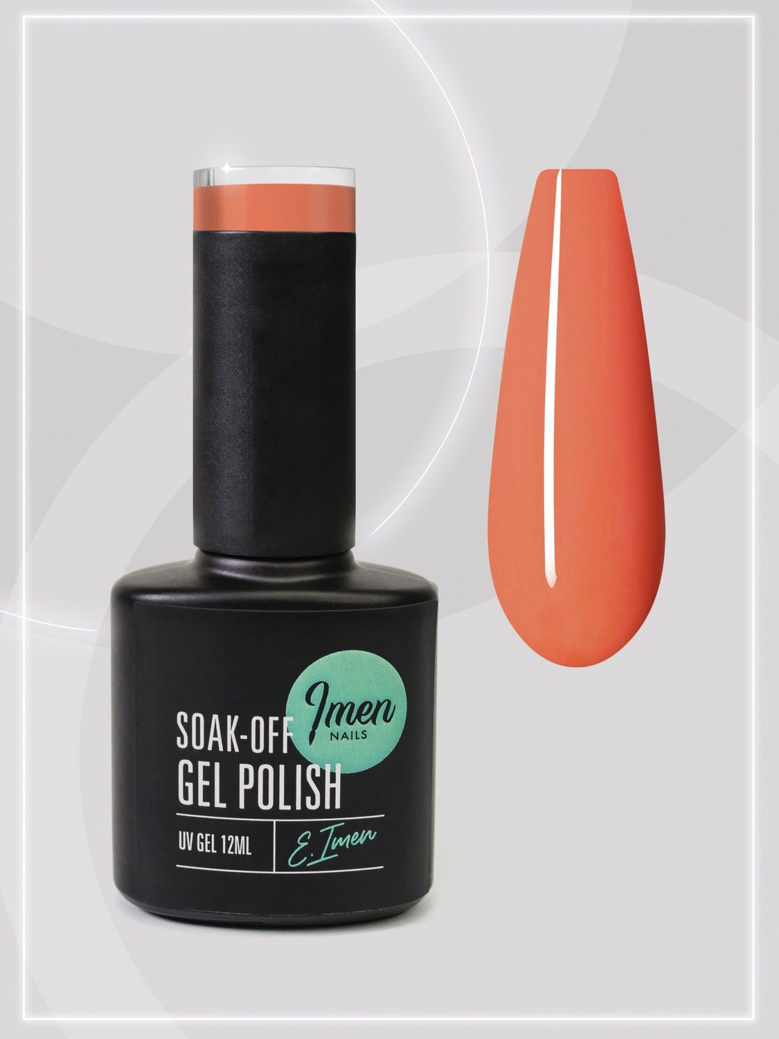 UV/LED Gel Polish Imen 052 Neon peach fuzz 12ml