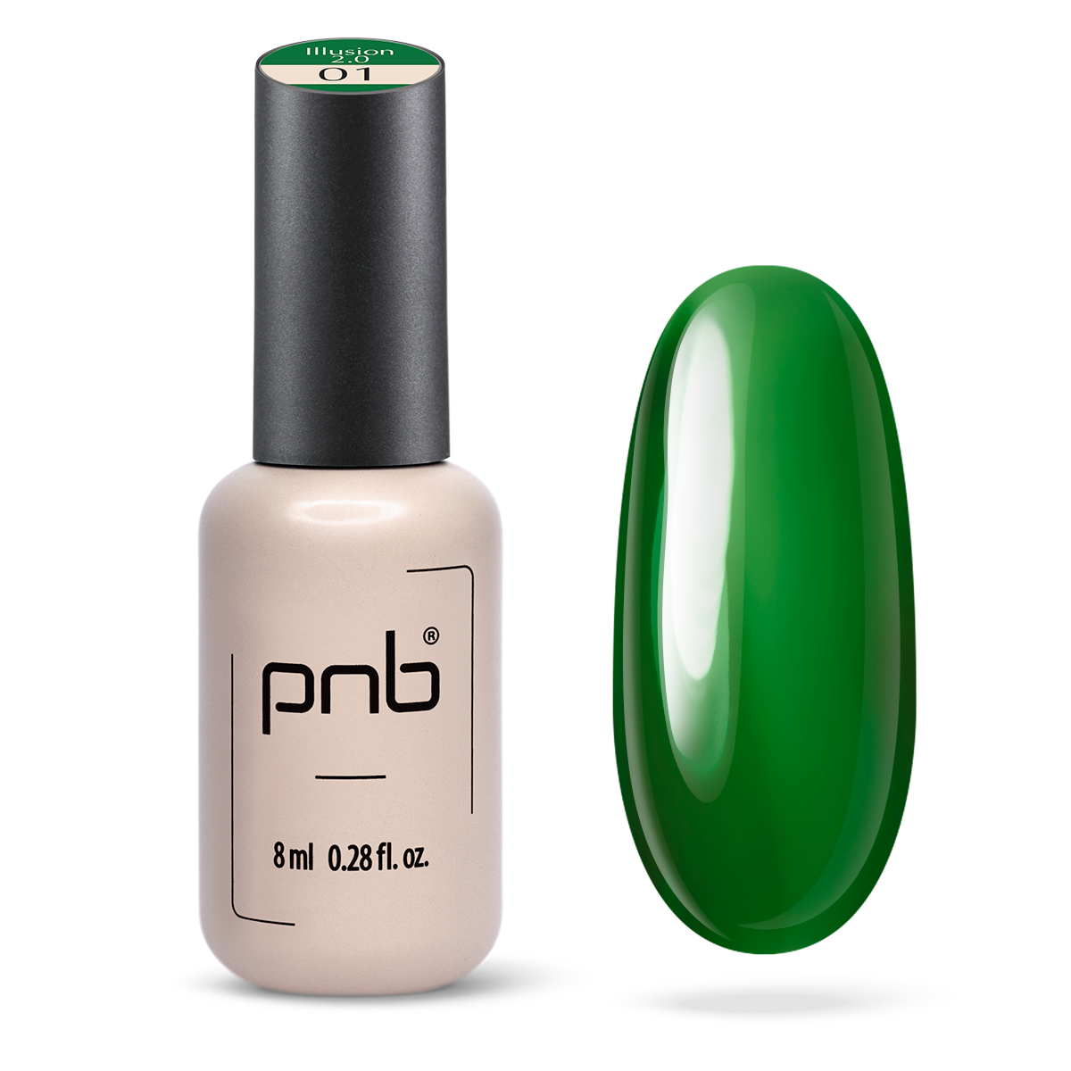 UV/LED Gel Polish Nagellack PNB  illusion 2.0, 01,
