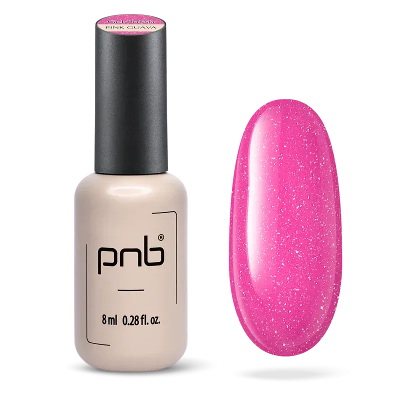 UV/LED Gel Polish Nagellack PNB Juicy Spark, Pink Guava 8ml