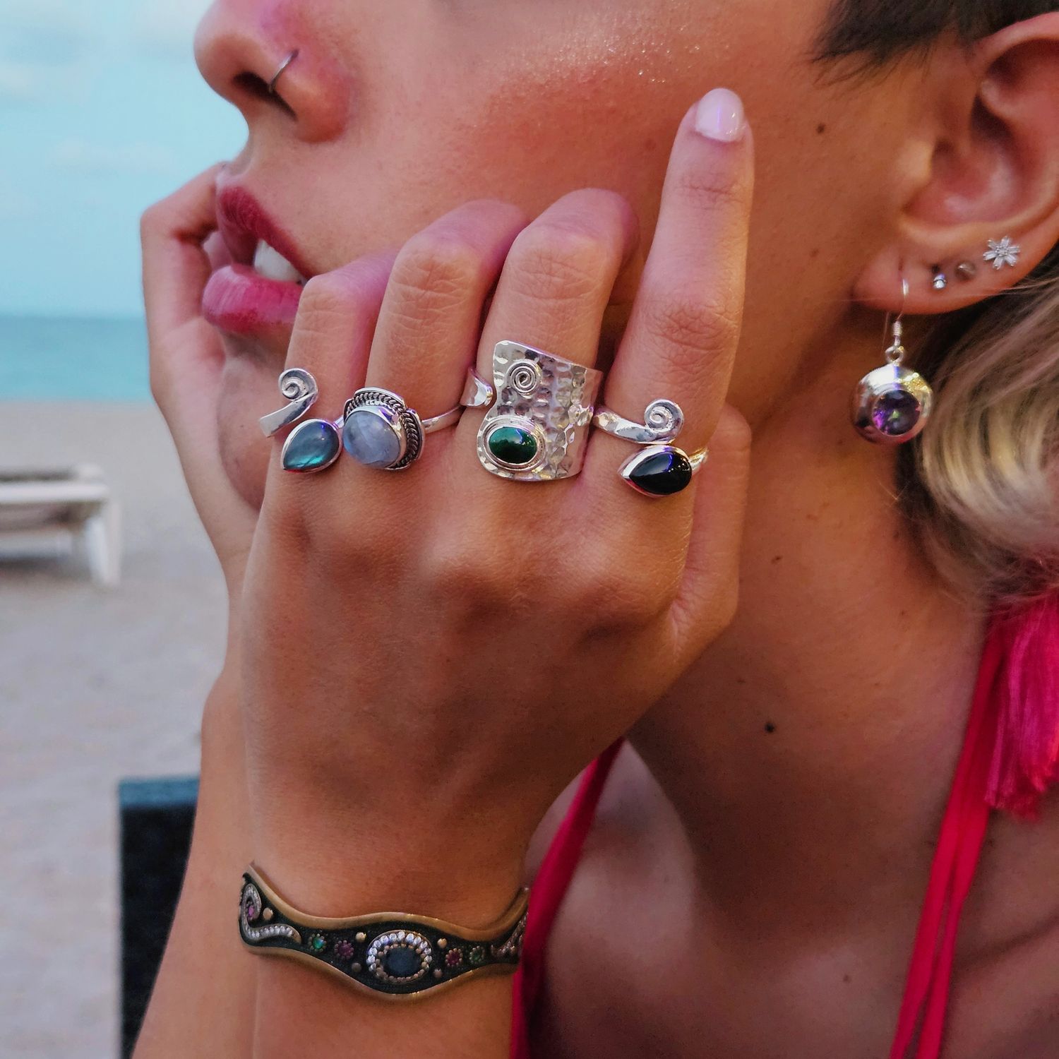 Anillos Plata India