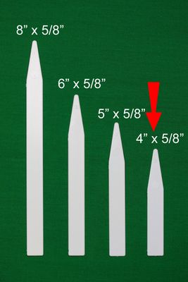 4" X 5/8" x 0.042" Molded Plastic