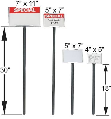 4"(H) x 5" (W) x 18" Steel Sign Holder