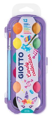Giotto Candy Collection Νερομπογιές 30mm 12τμχ