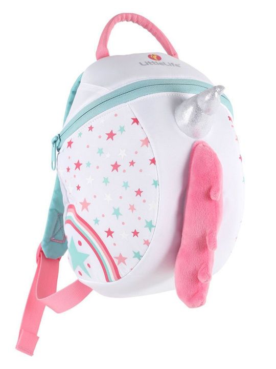 Littlelife Big Unicorn Kids Backpack Σχολική Τσάντα Πλάτης Νηπιαγωγείου σε Λευκό χρώμα 6lt