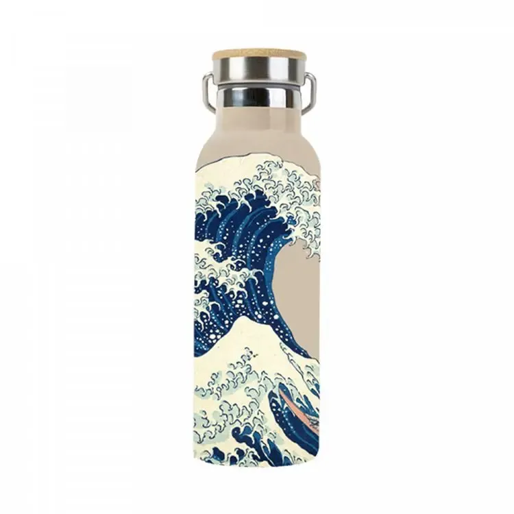 Μεταλλικό Μπουκάλι με Λαβή 500ml JAPANESE ART Hokusai by Kokonote
