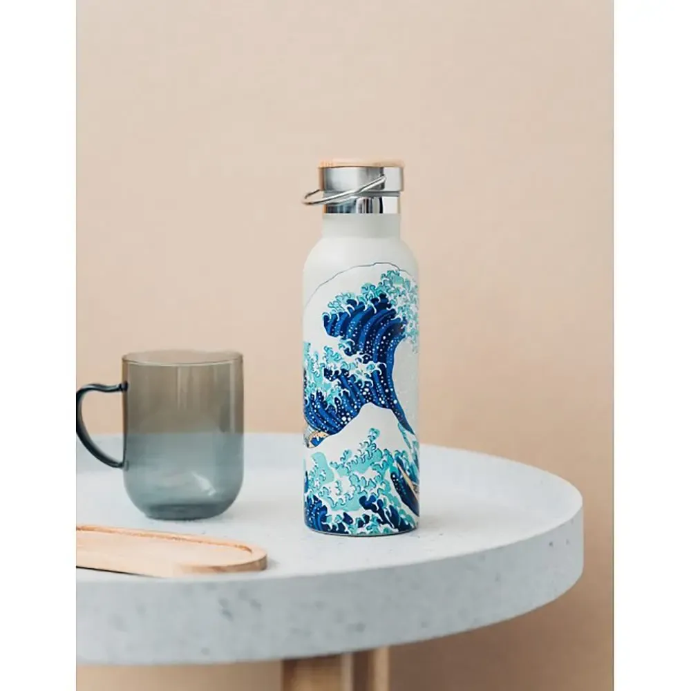 Μεταλλικό Μπουκάλι με Λαβή 500ml JAPANESE ART Hokusai by Kokonote