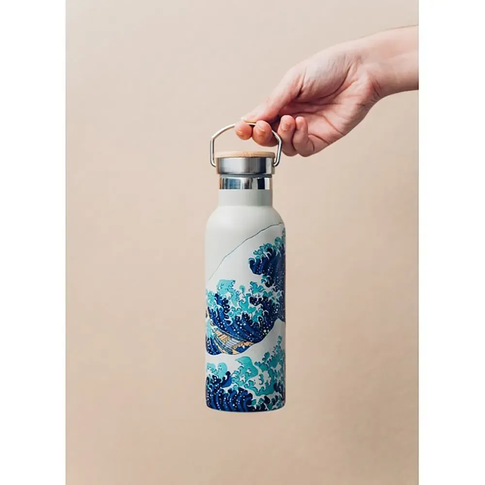 Μεταλλικό Μπουκάλι με Λαβή 500ml JAPANESE ART Hokusai by Kokonote
