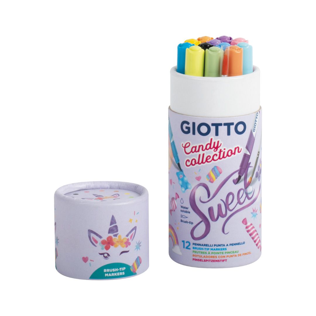 ΜΑΡΚΑΔΟΡΟΙ Giotto Candy Collection Turbo Soft Brush set