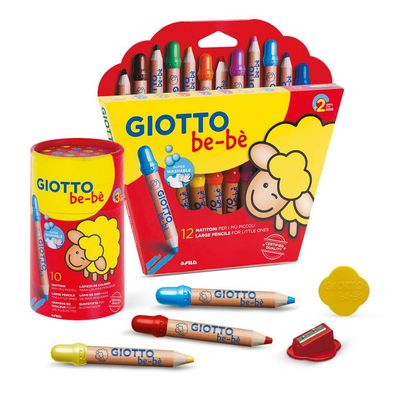 Giotto be-be μεγάλες ξυλομπογιές: για μικρά παιδιά με μεγάλη φαντασία.