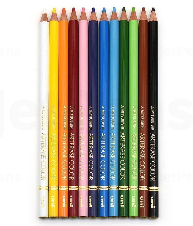 Uni Arterase Color Pencil - 12 Color Set
